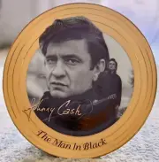 Johnny Cash "The Man in Black" collector's plate - Certificate of Authenticity