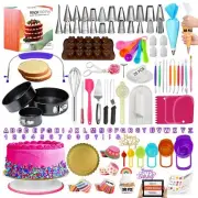 700PCs Cake Decorating Kit Baking Supplies- Cake Turntable Decorating Baking