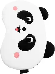 HAMPPLIES Cute Plush Sleep Mask for Adults Comfortable Eye Cover for Sleeping Cartoon Panda Design Light Blocking Eye Masks for Travel and Home Use