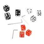 3PCS Guitar Volume Control Knobs Dice Shape Speed Control Knobs With Wrench GDM