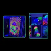 Glow in the Dark Acrylic Paint Fluorescent Paint for Rock Neon Craft Paint