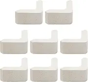 Generic 8 Pieces Pottery Kiln Posts Firing Accessories Refractory for Studio, Reusable Arts Crafts Support Stilts L Shaped Pillars