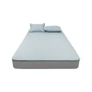 Dreamz Latex Cooling Bed Sheet Set Fitted Pillowcase Washable Summer 3pcs King