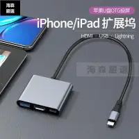 在飛比找蝦皮購物優惠-蘋果lightning擴展塢轉換器OTG拓展U盤iPhone