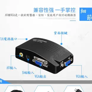 AV轉VGA 高清轉換器 1080P AV 轉 VGA  AV To VGA 轉換盒 轉接盒 RCA AV D05