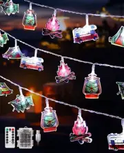 50 LED CAMPING STRING LIGHTS BATTERY AND USB OPERATED MINI KEROSENE WATERPROOF O
