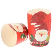 50 Pcs Paper Cupcake Cups Boxes Decorating Kit Muffin Baking