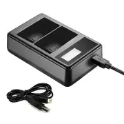 USB Dual Battery Charger with LED Display for Nikon EN-EL15 Battery D600 D800 S