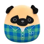 Squishmallows Prince the Pug Dog with Flannel Shirt 12 inch Plush
