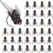 36Pcs Bionic Fly Fishing Lures Small Fly Fishing Flies for Trout Flies Soft Trout Fishing Lures Attractant Fishing Gear for Fly Fishing Accessories