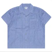 Obey Vida Up Woven Shirt - Hydrangea Blue