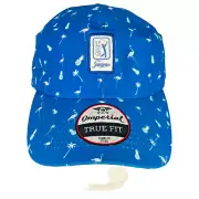 TPC Sawgrass Golf Hat Blue Pineapple Palm Tree Flamingo Tropical Florida Dye NWT