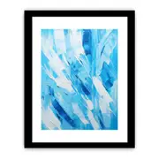 Abstract Blue Framed Art Framed print Art Poster