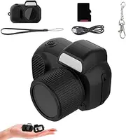 Zoomu Mini Camera Keychain, 1080P Mini Digital Camera Keychain,Small Nostalgia Retro Digital Cameras with 8 Filters, with Led Flash Light and Hd Screen, and Ready for Life's Moments (16G)
