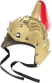 [SOPOTUTU] Medieval Knight Helmet Historical Soldier Headwear for Costume Play Halloween and Theatrical Performances Comfortable Intricate Details Random Color