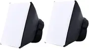 KOMBIUDA 2pcs Box Camera Flash Diffuser Softbox for DSLR Portable Photography Box Softens Shadows Easy to Flash for Even Illumination