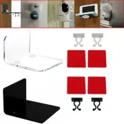 Damage-Free Acrylic Floating Wall Shelf Stick-On for Speaker Action Figures
