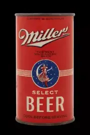 Miller Select Beer of Milwaukee DIECUT Sign app. 22"x36" USA STEEL XL Size 8 lb