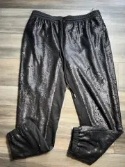 NWT Anthropologie Black Sequin Pants- Small