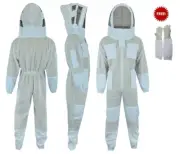 Beekeeper/Beekeeping Suits-3 Layer Ventilated-Fencing Veil & Free Gloves-3XL