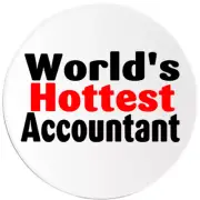 World's Hottest Accountant - 3 Pack Circle Stickers 3" x 3" - Accounting