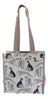 Greyhound Dog design Multi-coloured Tapestry Tote Shopper Bag Signare