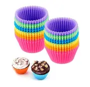 Cupcake Liners, Silicone Baking Cups, Reusable Mini Cupcake Liner, Muffin Liners