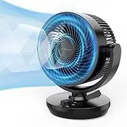 DR.PREPARE Oscillating Air Circulator Fan for Bedroom, 11.6” Height Powerful Table Fan, 70° Auto-Oscillating, 100° Adjustable Tilt, 3 Speeds, Efficient Cooling & Circulation for Home, Kitchen, Office