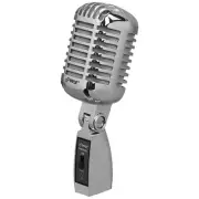 Pyle PDMICR68SL Classic Retro Die Cast Metal Vintage Dynamic Vocal Microphone