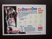 Patrick Ewing 1993 McDonalds Foot Locker Scratch Off Card Go One On One Nr Mint