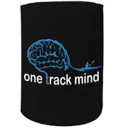 Alcohol Stubby Holder - One Track Mind Canoe - Funny Novelty Birthday Gift Joke Beer Can Bottle
