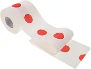 SHERCHPRY Fun Red Dot Printed Toilet Paper Soft Absorbent Tissue for Bathroom for Homes Offices and Festive Occasions Versatile Entertaining Design
