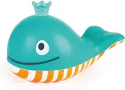 Baby Bath Whale Bubble Maker - Blue Water Squirting Toy with Bubble Blowing Func