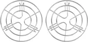 2 x Metal Trivet - Round Holder for Pots, Pans or Teapots, Stackable Air Fryer Accessories Set for Home Kitchen (19.5cm/7.7inch)