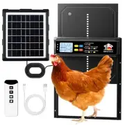 Automatic Chicken Coop Door Solar Powered with Timer, Light Sensor, Remote...