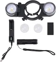 Paint Spray Gun Light, Universal Rechargeable Automotive Paint Gun LED Light Spray Paint Lighting System with White Warm Two Color LED Light Adjustable Memory Function
