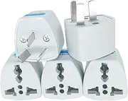 5Pcs Universal Power Adapter, Travel Adaptor 3 pin AU Converter, EU/US/UK to Ausralia Adapter Plug for Australia China New Zealand,International Power adapters,Travel Adapter