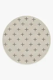 245' Round | Machine Washable Runner Rug | Kid & Pet Friendly | Indoor Rug | Crosby Birch & Charcoal Rug | Ruggable
