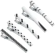 [KUHBDIE] Electroplated Silver Iron Enamel tie Clip Foreign Trade hot Men's Business Security tie Clip