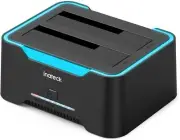Inateck RGB SATA USB 3.0 Hard Drive Docking Station Offline Clone 2.5" 3.5" HDD