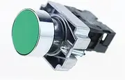 TIOYW 5pcs/Lot XB2 BA31 XB2-BA31 Green Self-Reset Momentary Flush Pushbutton 1 N/O Flat Push Button Switch Replace