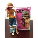 ONE PIECE 代理版 景品 海賊王 MAGAZINE FIGURE VOL.2 魯夫 戴帽 草帽 公仔 白證 正版