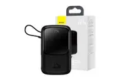 Baseus Qpow Digital Display Power Bank 10000mAh 22.5W Built-in Type-C Cable - Black