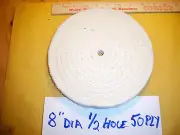 8” Buffing Wheel 1/2" Arbor Hole Extra Thick Polishing for bench grinder