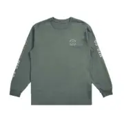 Brixton Men's L/S Shirt CREST - Dark Forest/Epsom Green - Medium - NWT -LAST ONE