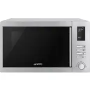 Smeg 34 Litre Electronic Microwave with Grill - Stainless Steel