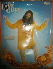 MENS 2PC THE LOVE GURU *RARE HALLOWEEN COSTUME SIZE 42-46 BRAND NEW