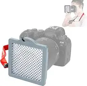 Kiorafoto 3"x3" Easy Carry Professional Camera White Balance Color Correction Filter Color Temperature Calibration Tool with Neck Strap String for Lens up to 82mm, as Grey Card / White Balance Card