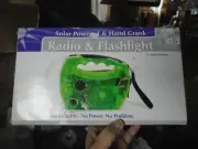Solar Powered & Hand Craank Radio & Flashlight NIB