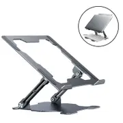 Nevenka Portable Laptops Stand Foldable Notebook Holder for 10 to 17 inch Laptops-GreyT618